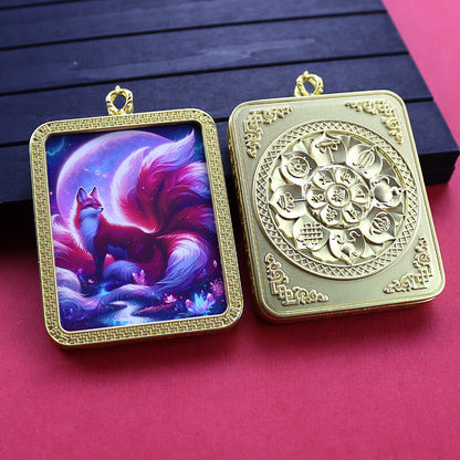 Ethnic Style Golden Fox Previous Life Pendants