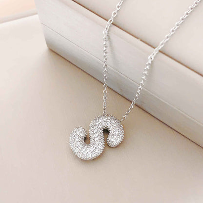 Women's Letter Hip Hop Full Zircon Exquisite Necklaces