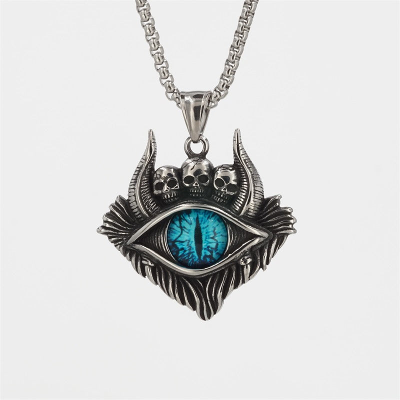 Devil's Eye Personality Punk Titanium Steel Pendants