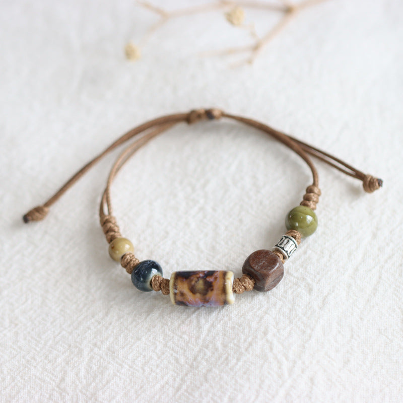 Chinese Style Fresh Ceramic Retro Ethnic Bracelets