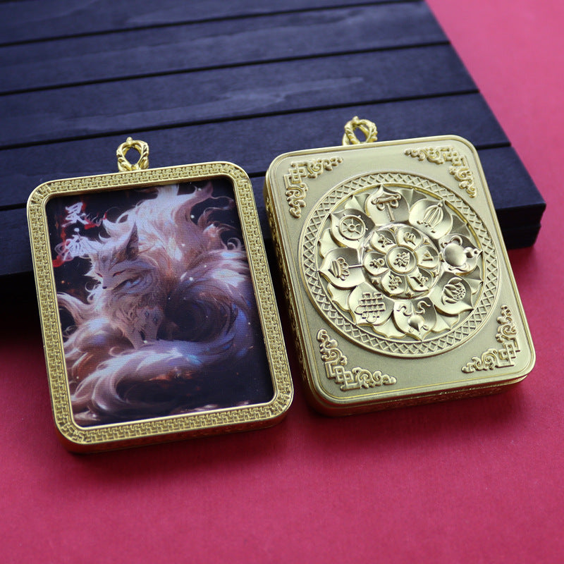 Ethnic Style Golden Fox Previous Life Pendants