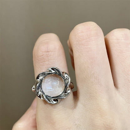 Design Korean Opal French Personality Sweet Cool Style Gem Rings