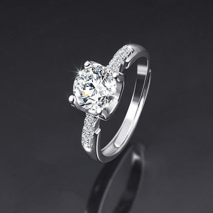Moissanite Female Live Streaming On Opening Rings