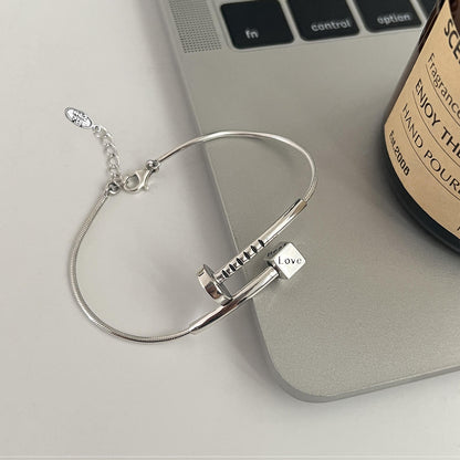Simple Personality Chain Heart Female Temperament Wild High Bracelets
