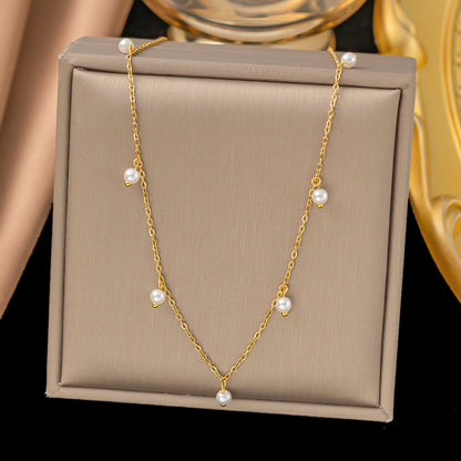 Women's Exquisite Versatile Fashion Stainless Steel Clavicle Necklaces