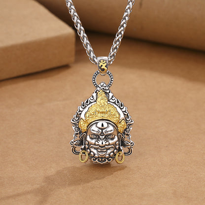 Women's & Men's Plated Thai Sier Yellow God Of Wealth Necklaces