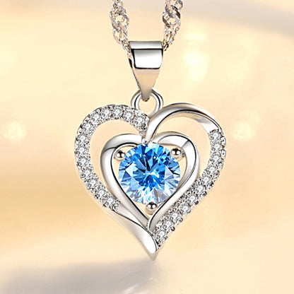 Heart Of The Ocean Clavicle Light Luxury Simplicity Pendants