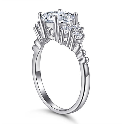 Women's Personalized Sterling Sier Zircon Female High-grade Proposal Rings