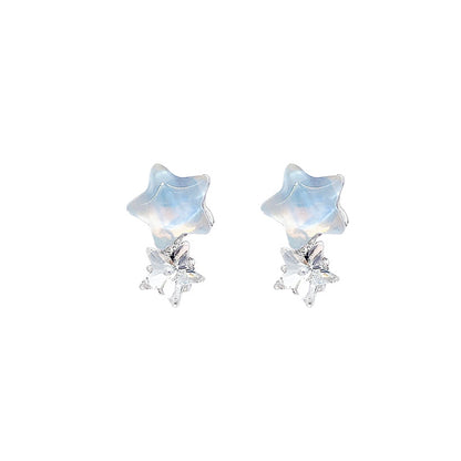 Colorful Aurora Star Ear Female Design Earrings