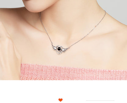 Love Language You Deer Projection Female Necklaces
