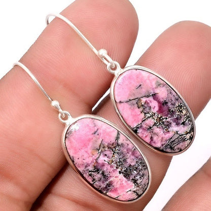 Simple Pink Style Stone Retro Jewelry Earrings