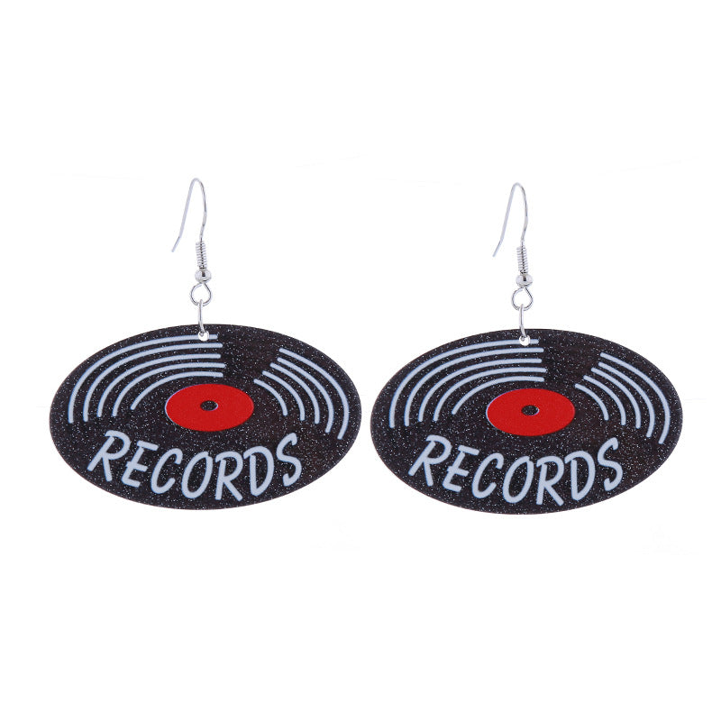 Printing Acrylic Record Simple Exaggerated Personalized Rings