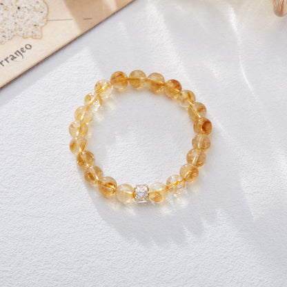 Citrine Yellow Asse Energy Crystal Good Bracelets