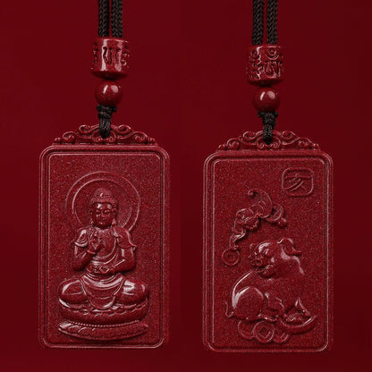 Women's & Men's Zodiac Dragon Patron Year Of Birth Buddha Life Necklaces