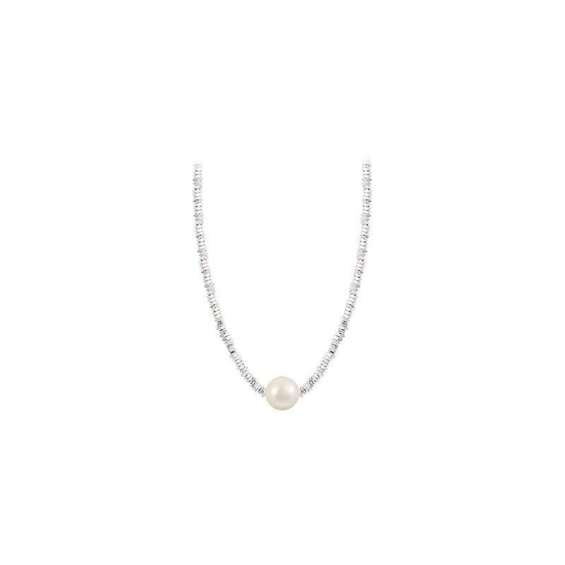 Women's Small Pieces Of Sier Pearl Simple Necklaces