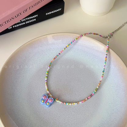 Women's Beaded For Summer Fresh Sweet Cool Millennium Necklaces