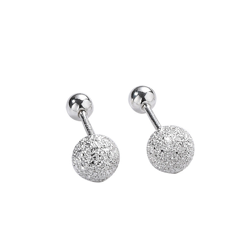 Women's Frosted Thread For Trendy Tightening Buckle Earrings