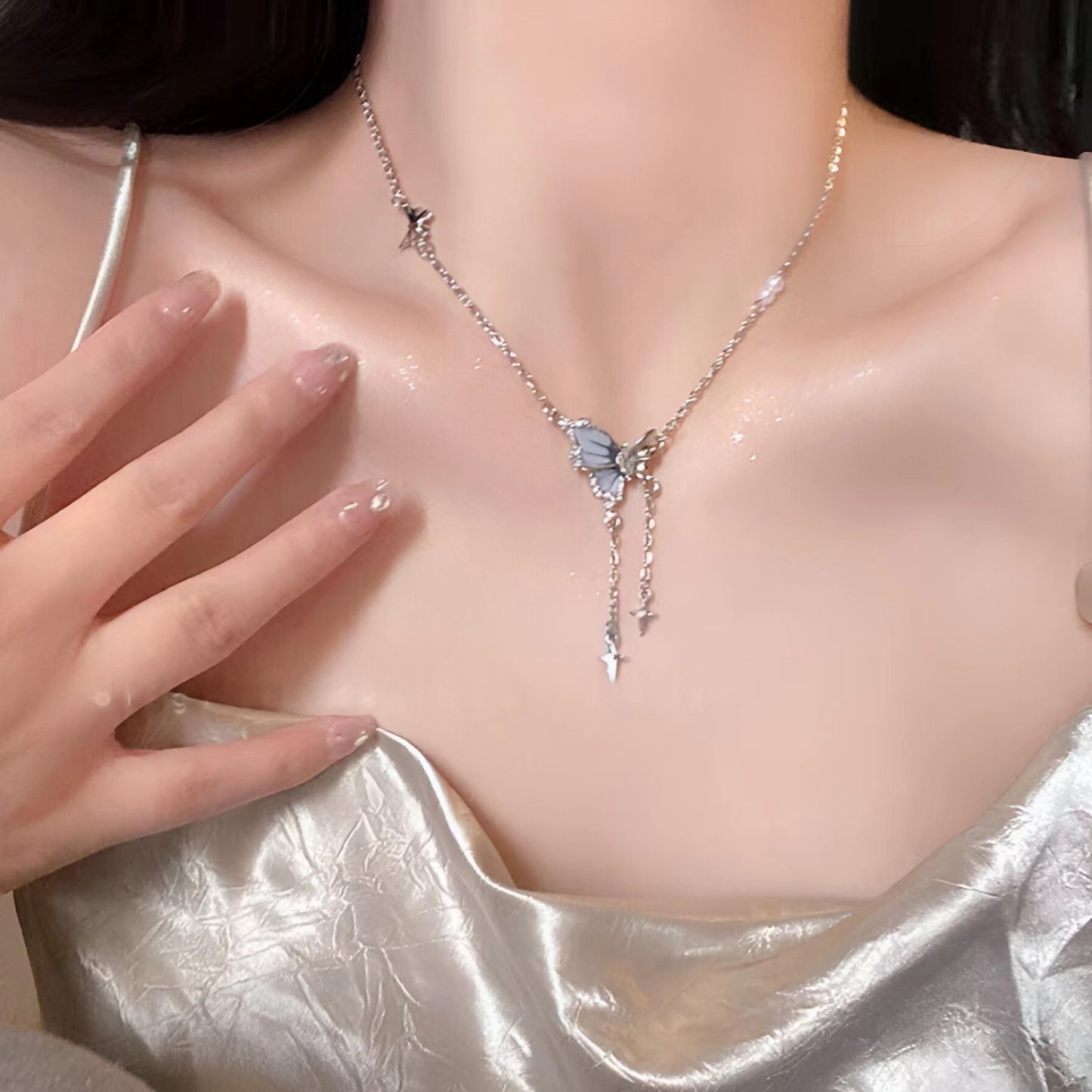 Steel Female Niche Personality Fairy Clavicle Chain Necklaces