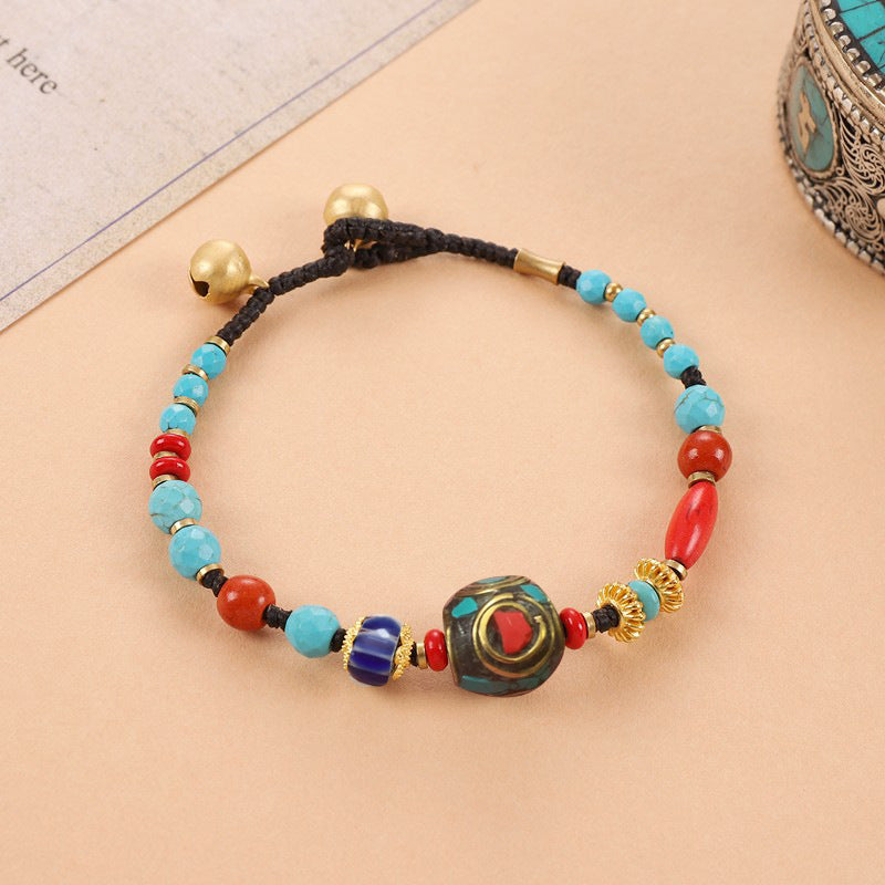 Women's Tibetan Nepal Beaded Vintage Exotic Ethnic Style Design Chinese Bracelets