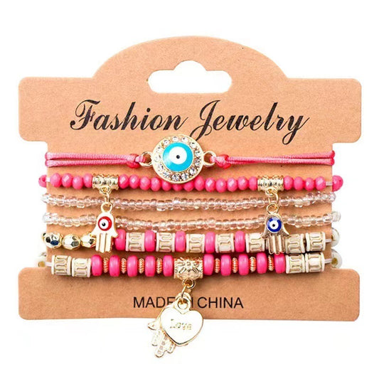 Bohemian Vacation Style Beaded Fashion Eye Bracelets