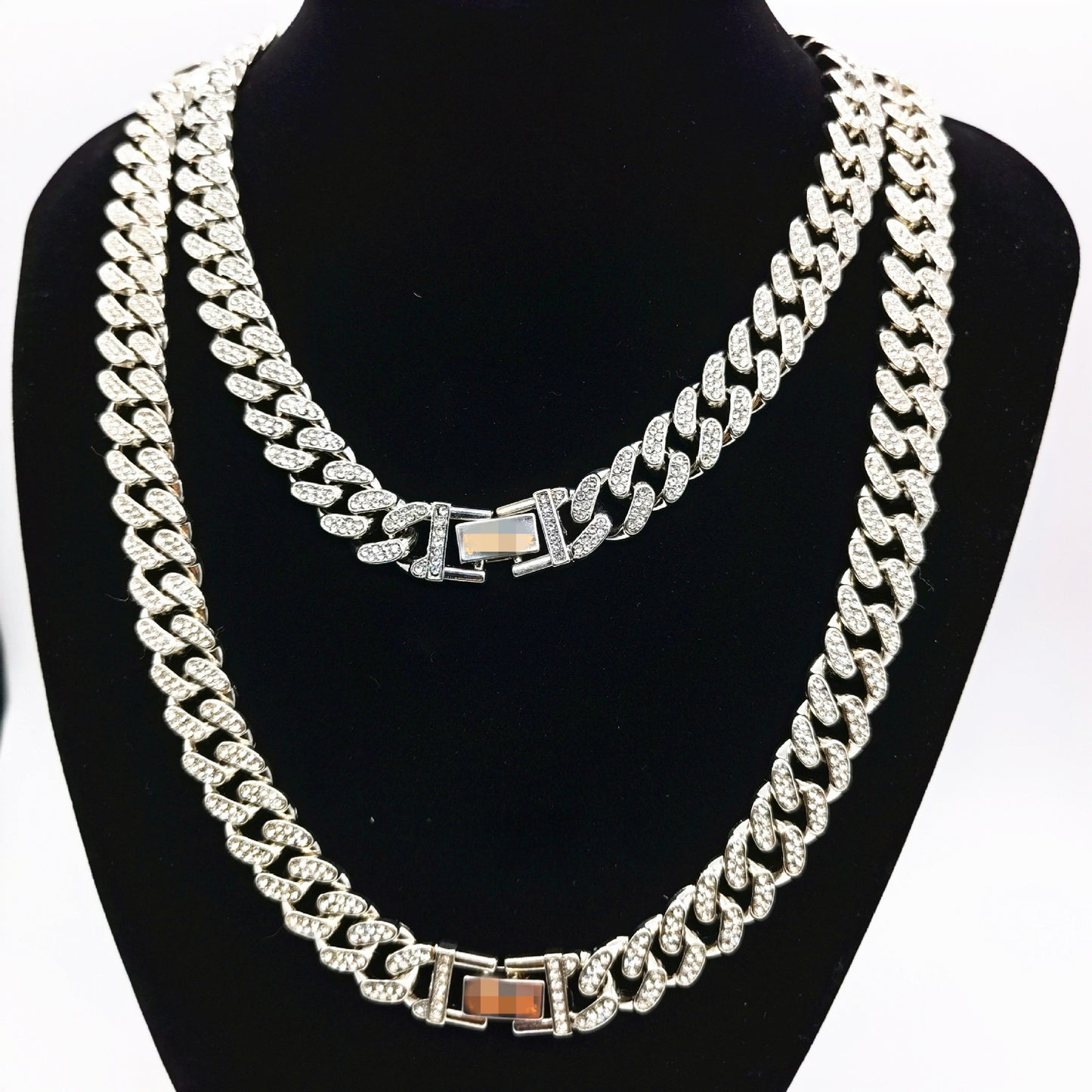 Women's & Men's Hipster Cuban Link Chain Diamond Mm Necklaces