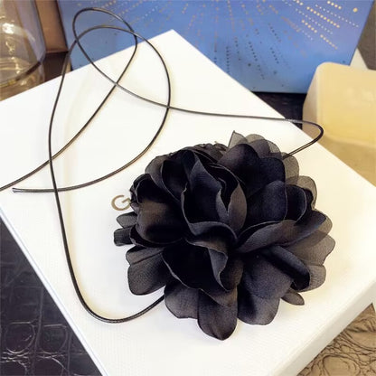 Flower Strap Camellia Retro French Wrist Decorator Necklaces