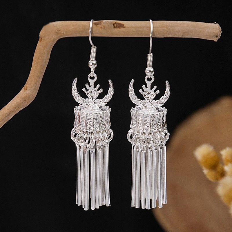 Summer Bohemian Tribe Ethnic Style Long Earrings