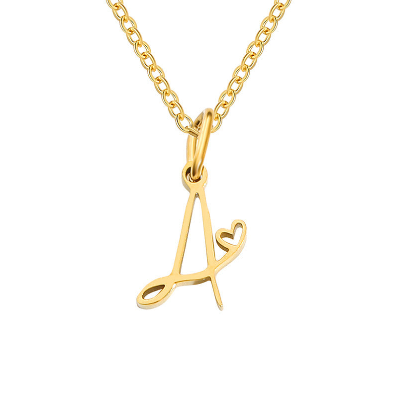 Letter Female Personalized Minority Clavicle Chain Pendants