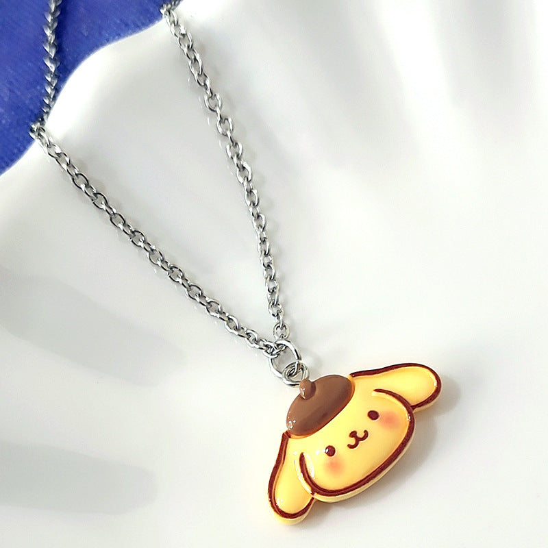 Cartoon Resin Cat Melody Clow Clavicle Necklaces