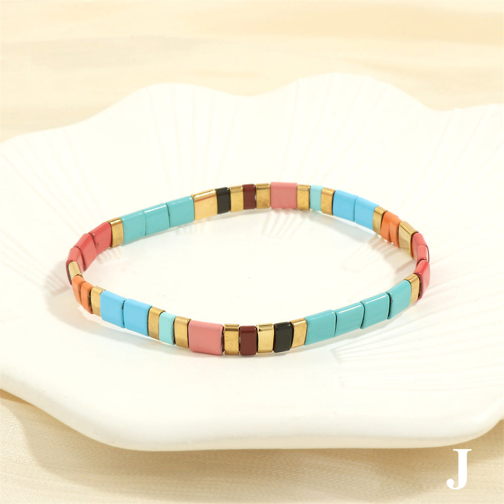 Bohemian Seaside Beach Stretch Bead Accessories Bracelets