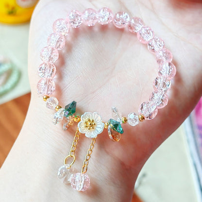 Camellia Little Daisy Crystal Female Girlfriends Bracelets