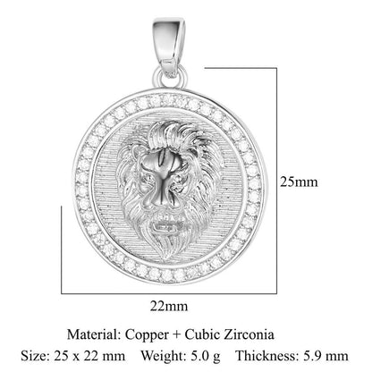 Unicorn Love Heart Color Zirconium Copper Pendants