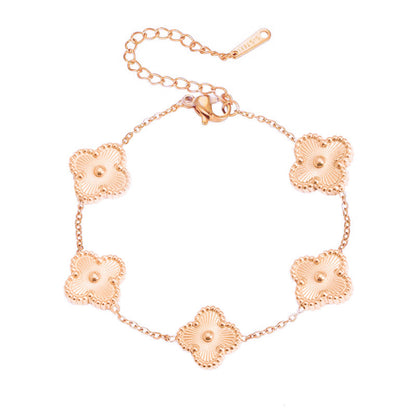 Laser Clover Female Affordable Luxury Fashion Bracelets