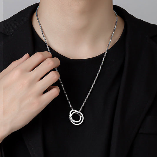 Men's Buckle Trendy Simple Hip Hop Design Necklaces