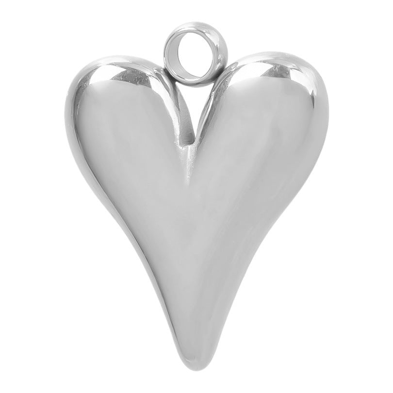 Stainless Steel Fashion Irregular Heart Golden Pendants