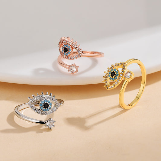 Devil's Eye Niche High-grade Light Luxury Zircon Rings