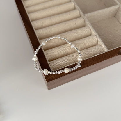 Twin Pearl Light Luxury Minority Exquisite Elastic Bracelets