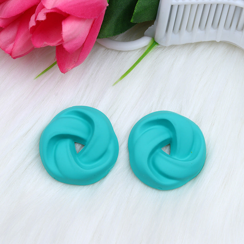 Women's Three-dimensional Spray Paint Fashion Korean Style Earrings