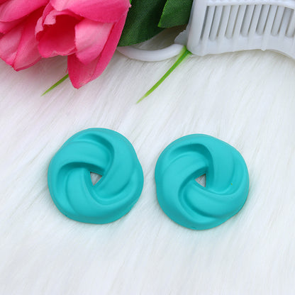 Women's Three-dimensional Spray Paint Fashion Korean Style Earrings