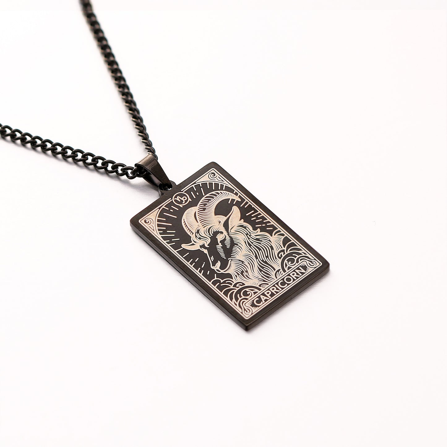 Men's Twee Constellations Logo Dog Tag Vintage Necklaces