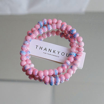 Artistic Idyllic Sweet Gradient Color Beaded Bracelets