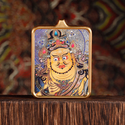 Yellow God Of Wealth Small Niche Pendants