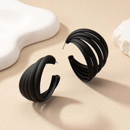 Women's Fashion Commuter Geometric Korean Elegant Retro Earrings