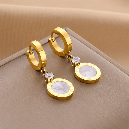 Women's Fashion Small Exquisite Titanium Steel For Earrings