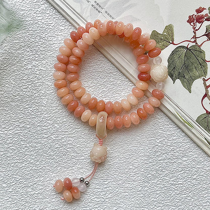 Women's Wu Lekvar Cherry Blossom Pink Ancient Style Bodhi Bracelets