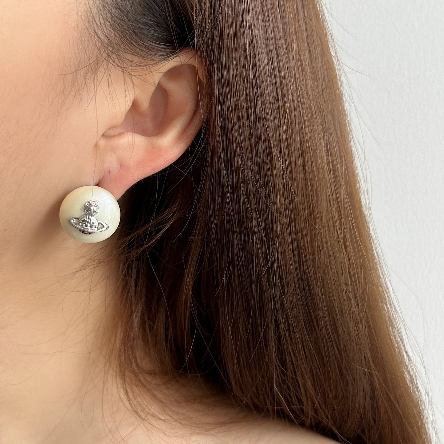 Women's Style Retro Minority Design Saturn Pearl Earrings