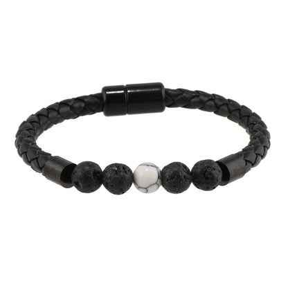 Men's Natural Stone Magnetic Buckle Trendy Simple Bracelets