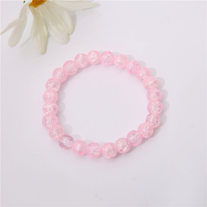 Style Graceful Cute Solid Color Crystal Bracelets