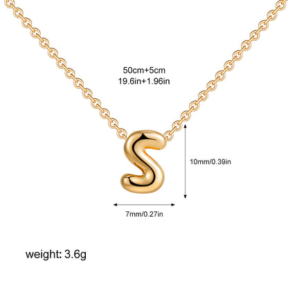 English Letter Simple High-grade Stainless Steel Necklaces