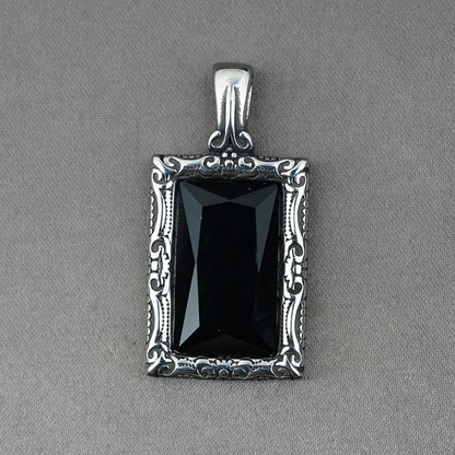 Live Black Zircon Lucky Boys Titanium Pendants